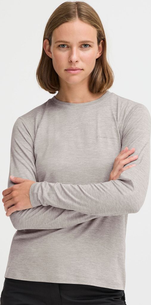 NORTH BEND NBAdri Damen Langarmshirt Trainingsshirt Longsleeve mit Quickdry-Technologie Reflektoren atmungsaktiv Flatlock-Nähte
