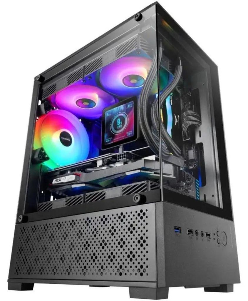 Mars Gaming MC-SE2, Mini Tower, PC, Schwarz, micro ATX, Produktbild 
