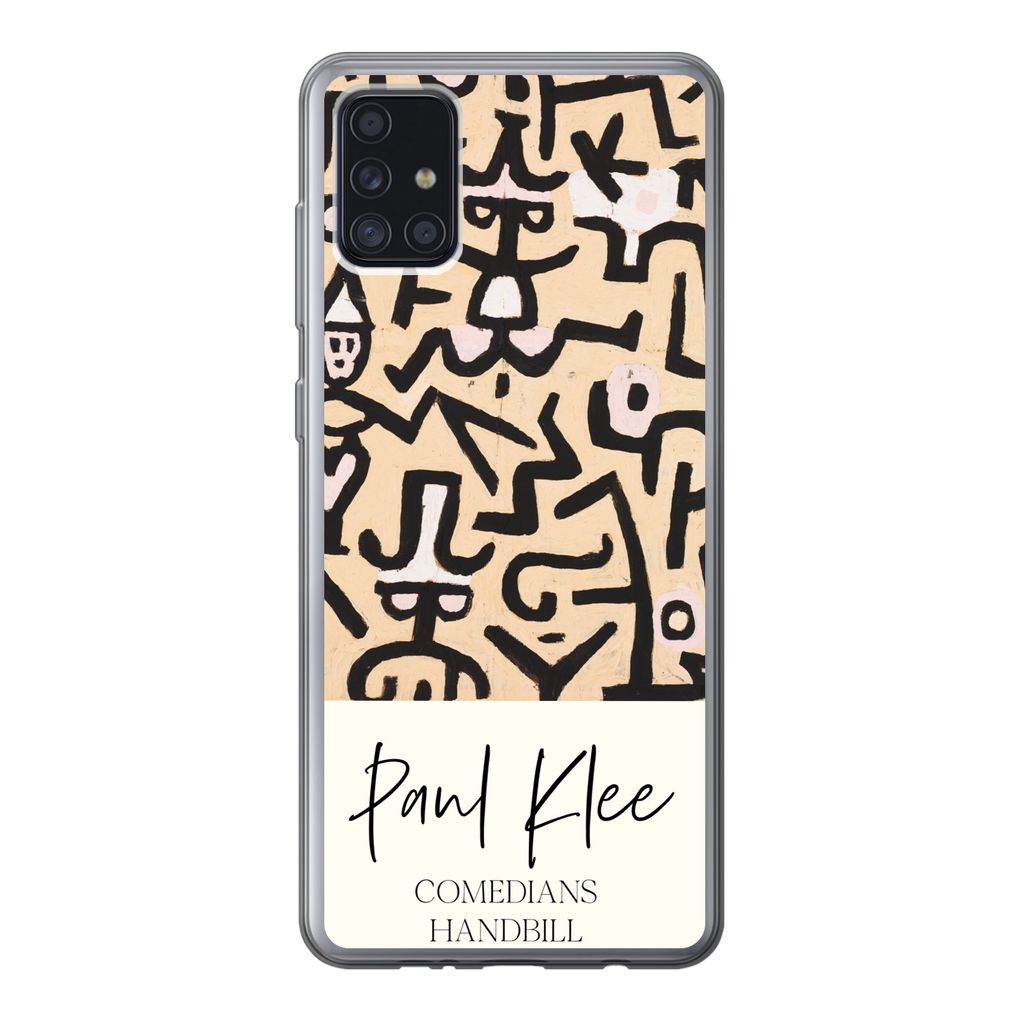 MuchoWow Handyhülle Schutzhülle Hülle für Samsung Galaxy A52 5G Gemälde - Paul Klee - Komödianten Flugblatt Silikon Softcase Handy Hülle -...