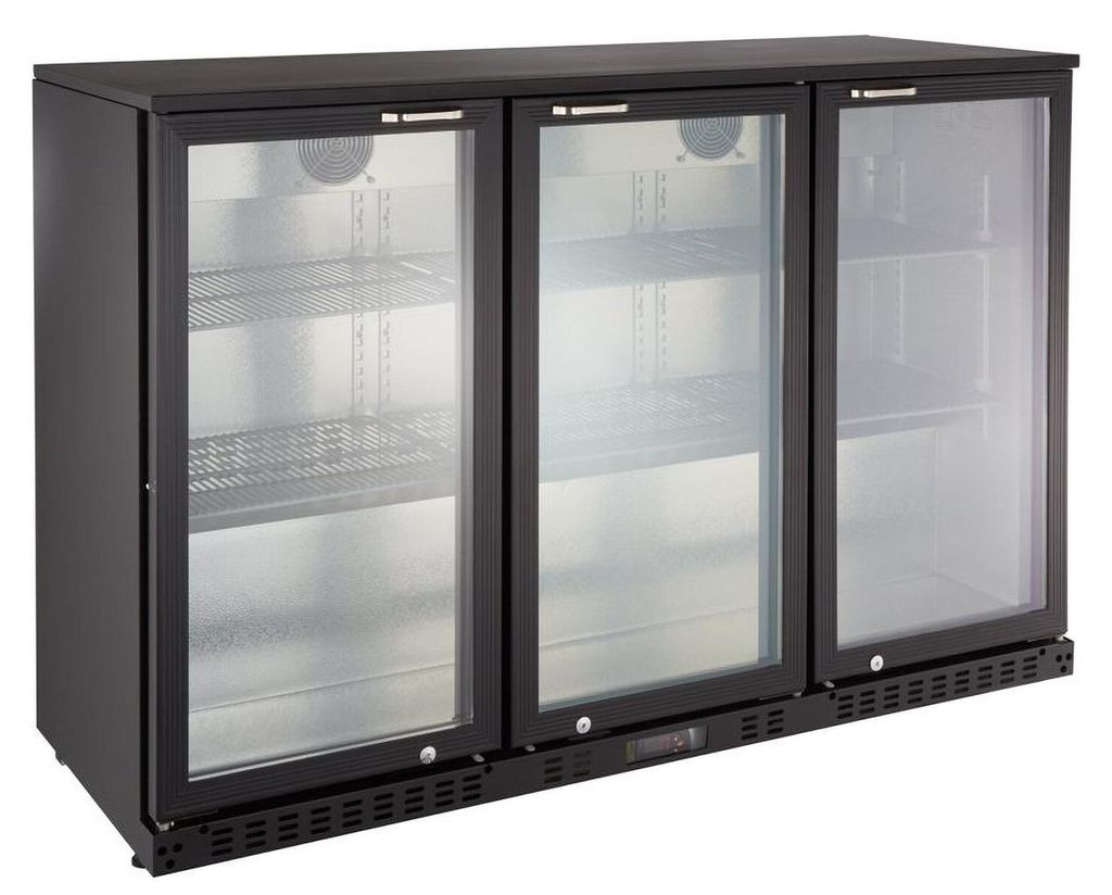 GastroHero Barkühlschrank ECO 350 schwarz 338 Liter Produktbild 