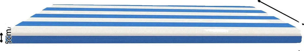 Coussin extérieur imperméable bleu anti-tache pour assise de jardin - 2