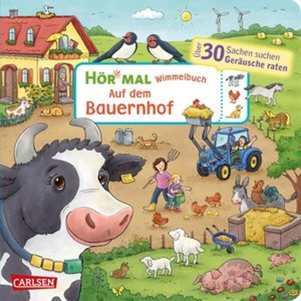Hör mal (Soundbuch): Wimmelbuch: Auf dem Bauernhof Produktbild 