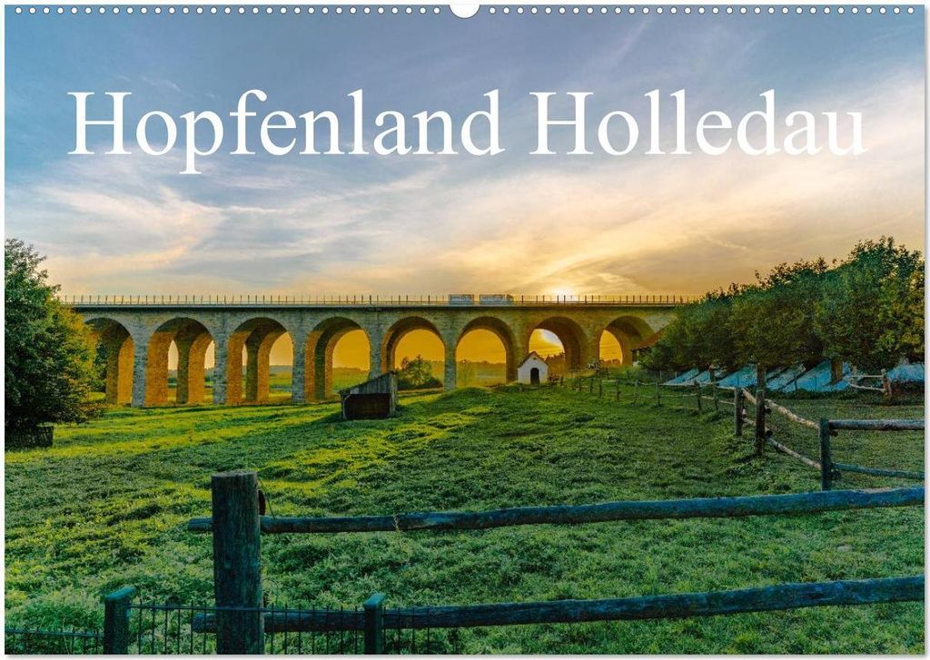 Hopfenland Holledau (Wandkalender 2026 DIN A2 quer), CALVENDO Monatskalender