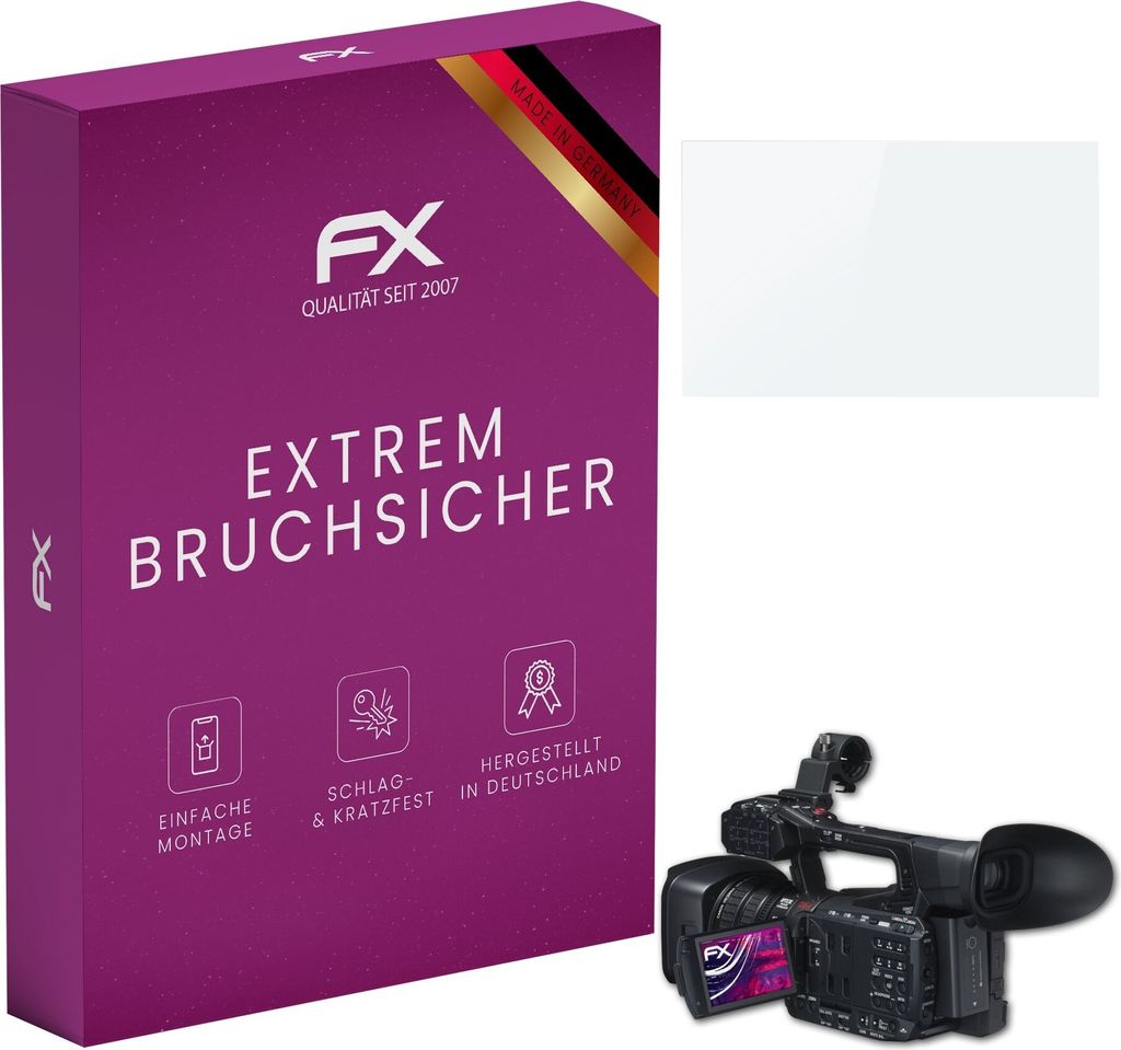 atFoliX FX-Hybrid-Glass Displayfolie kompatibel mit Canon XF200 Glasfolie