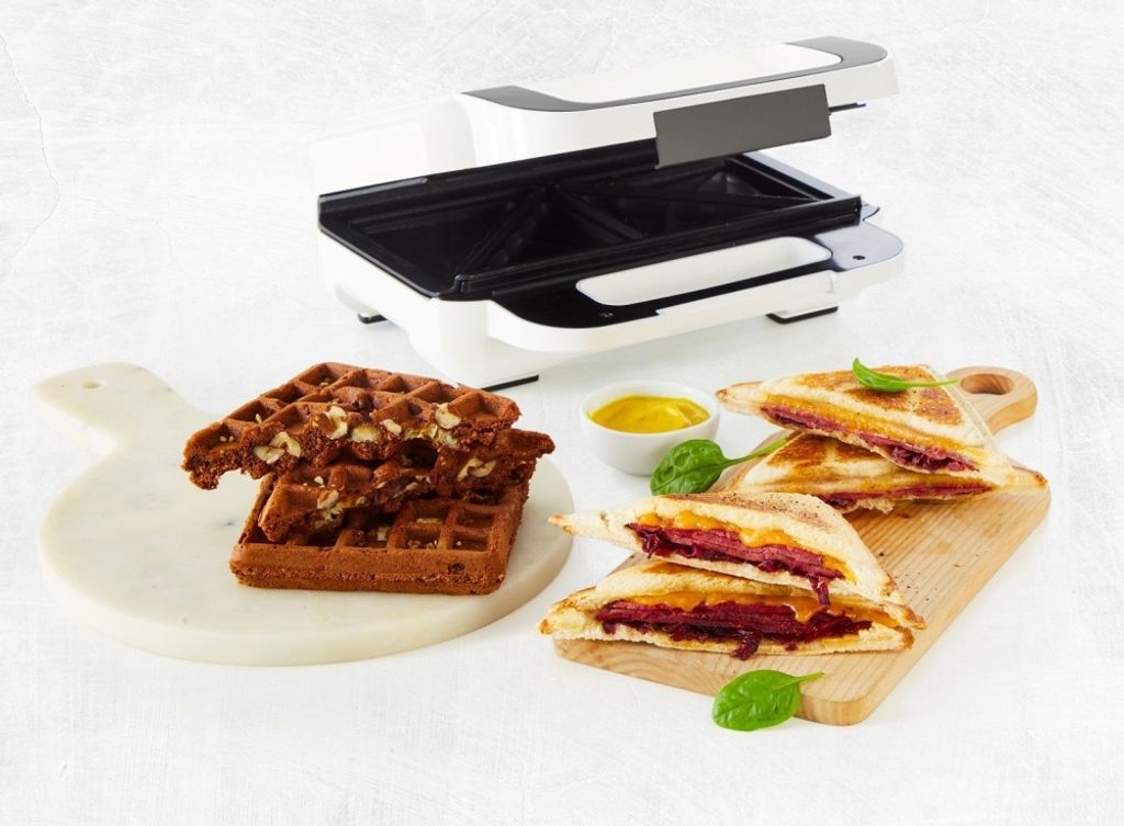 Tefal Snack XL Sandwich/Waffle maker - Silver/white Produktbild 9