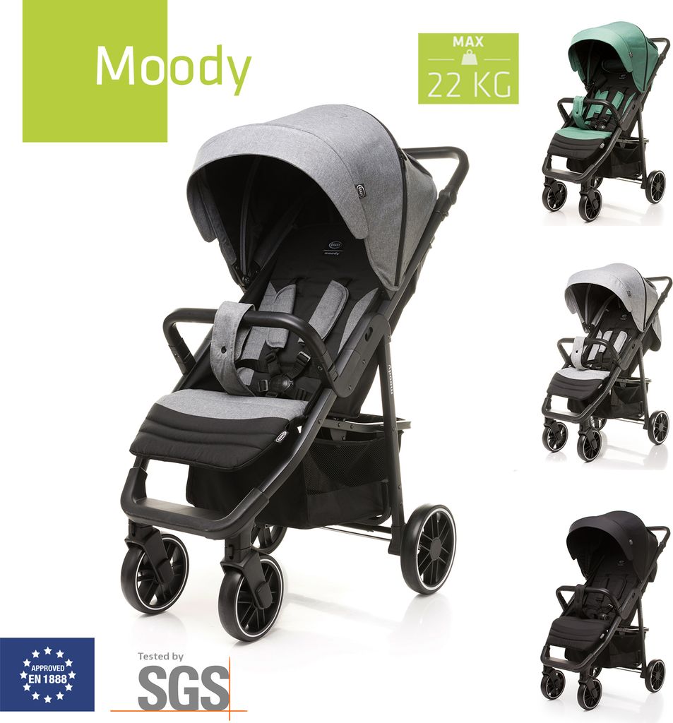 4Baby | Kinderwagen - Buggy Kinderwagen - Grau - Produktbild 