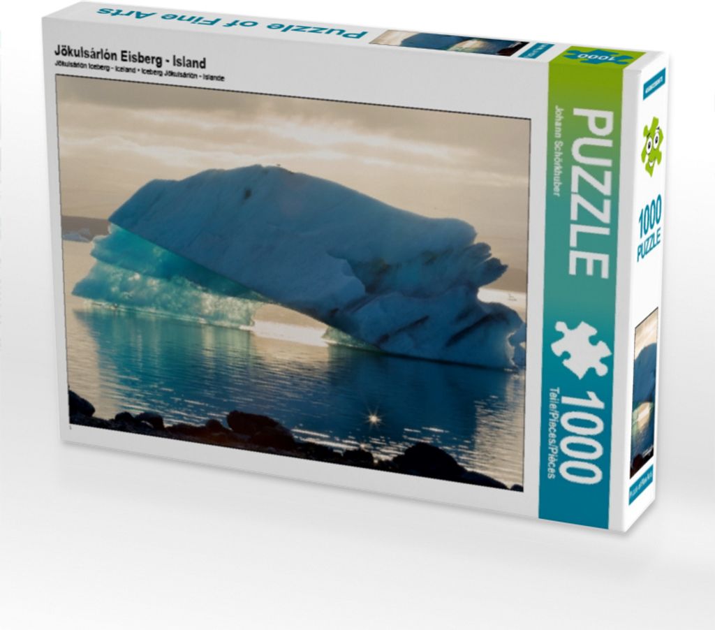 Calvendo Jökulsárlón Eisberg - Island 1000 Teile Puzzle quer 640x480mm, Schörkhuber Johann; 7315952