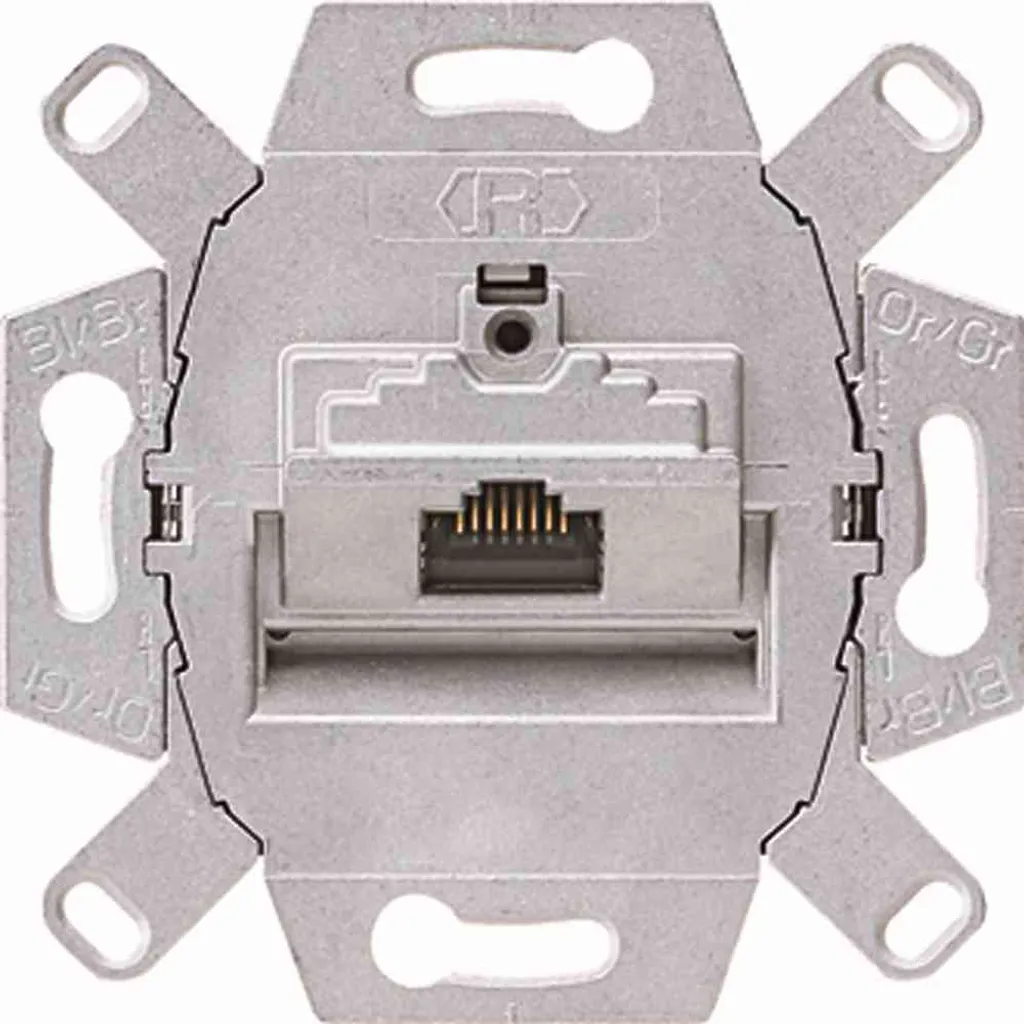 JUNG Prise RJ45 Cat6 LSA Montage Encastré UP avec Cadre de Finition