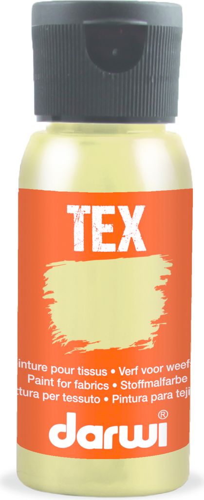 Darwi 4x DARWI Stoffmalfarbe, Flasche 50ml, Gold - Gold DA0100050050C