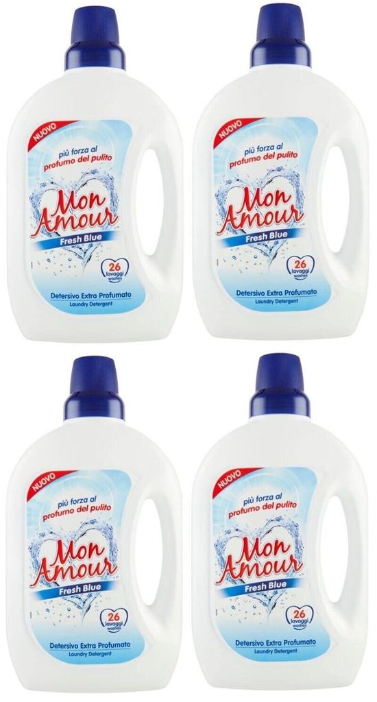4er-Pack FELCE AZZURRA Mon Amour Fresh Blue Detersivo, Produktbild 