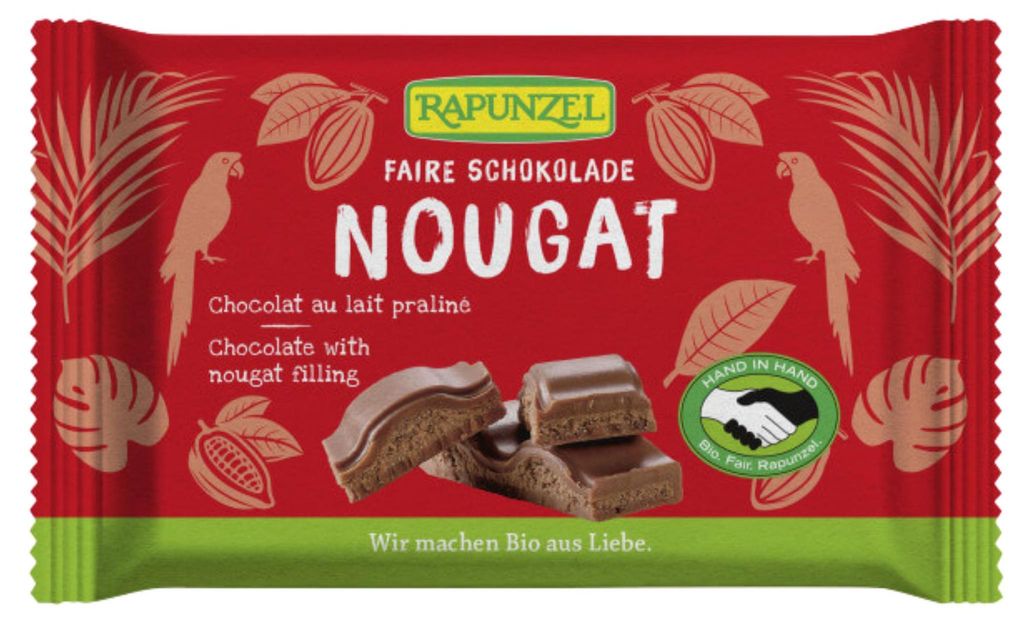 Chocolat au nougat 100g Image du produit 
