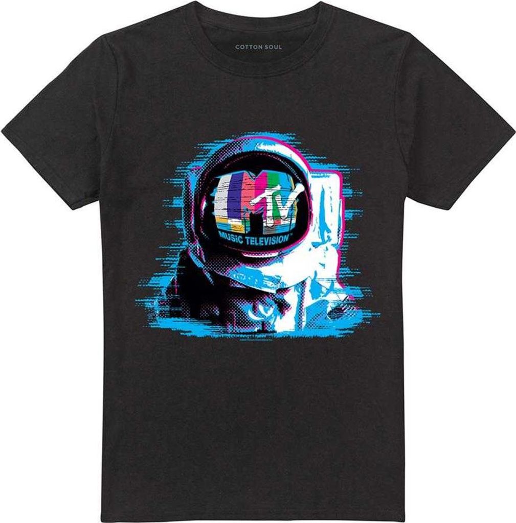 MTV - "Space Man" T-Shirt für Herren/Damen Uni TV28397 (S) (Schwarz)