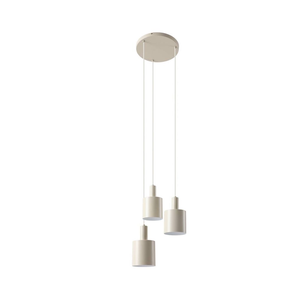 Lindby Hängelampe Ovelia, beige, 3-flammig, Metall, E27 Produktbild 
