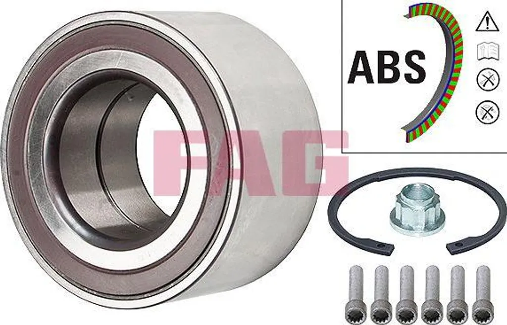 Kit roulement haute résistance FAG 713 6106 40 pour Touareg 7L0498287