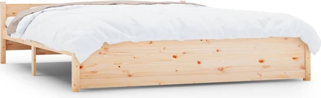 vidaXL Posteľ z masívneho dreva bez matraca 160x200 cm Obrázok produktu 