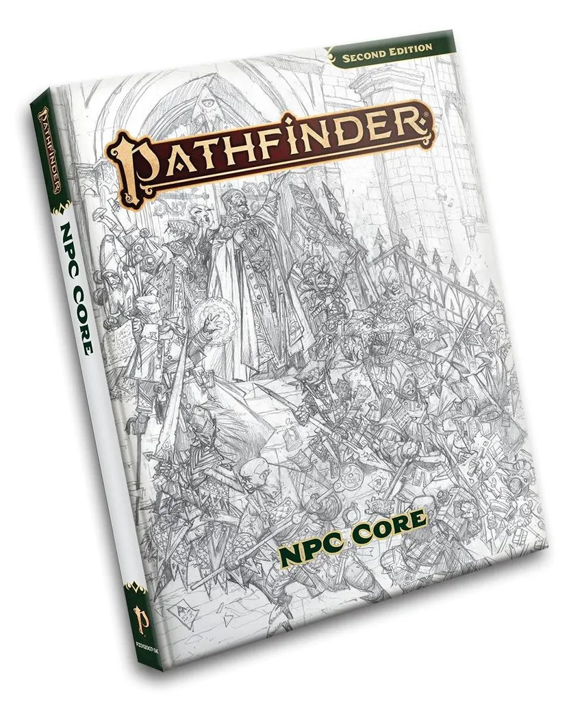 Pathfinder RPG NPC Core Esquisse de Couverture P2 - Guide de Jeu de Rôle
