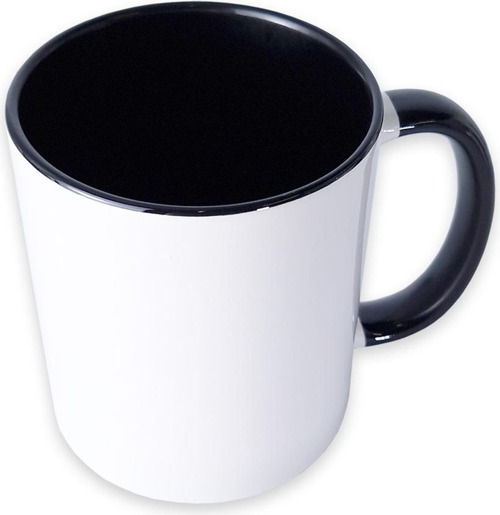 craftcut - Sublimationstasse BICOLOR in BLACK - 11 oz/330 ml