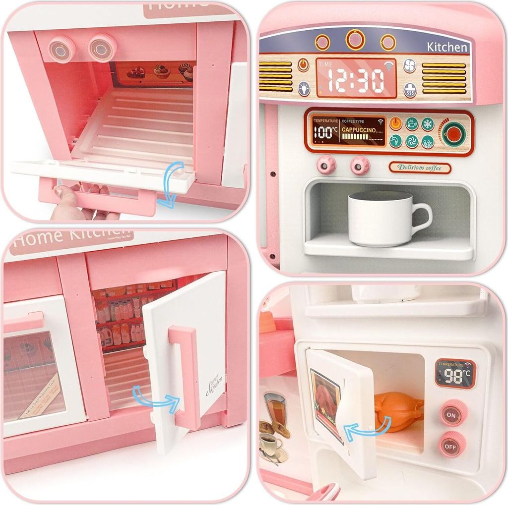 Spielküche & Tee Set Kinder, Kinderküche mit Mikrowelle, Produktbild 5