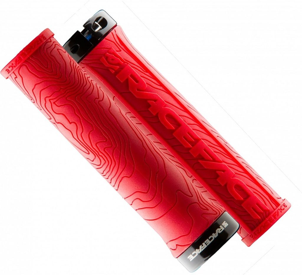 Race Face Half Nelson Single Clamp Lock-On Griff, 29mm, red