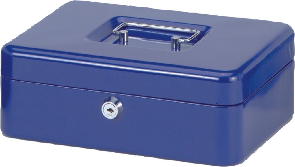 Geldkassette 3 25x19,1x9cm blau Packung mit 15 Stück