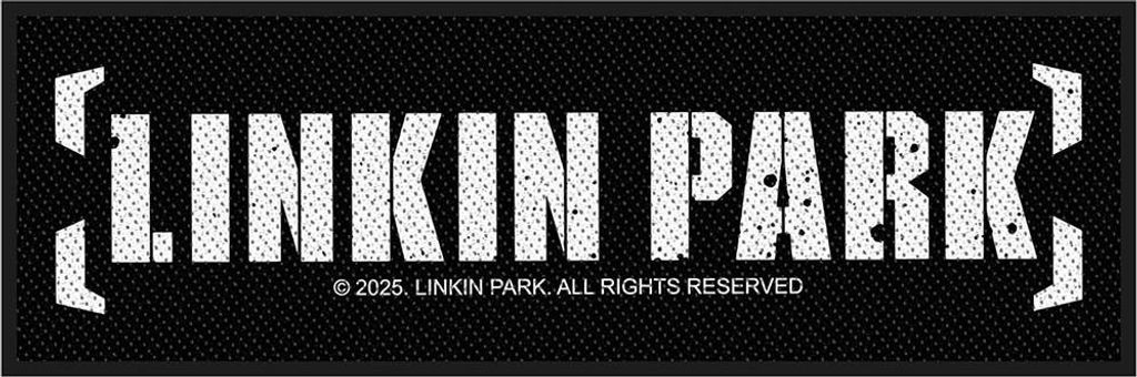 Linkin Park - Logo-Patch, Polyester RO15318 (Einheitsgröße) (Schwarz/Weiß)