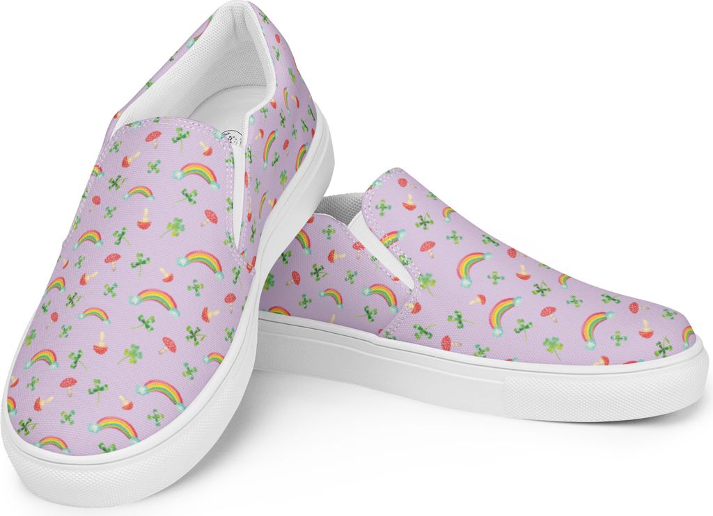 Mr. & Mrs. Panda Loafer Blume Kleeblatt Größe 41 - Violett - Geschenk, Neuanfang, Garten, Mokassins, Slipper Damen, Motivation, Damenschuhe, Espa...