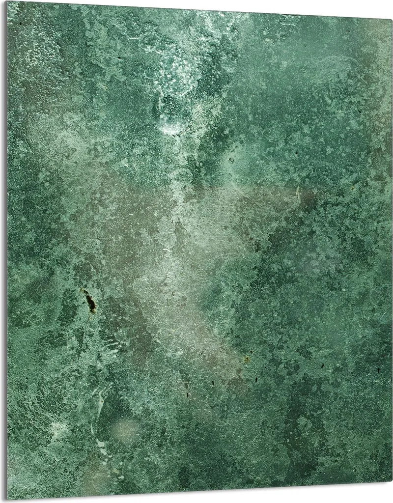 Piastra copriforno 40x52 Coperchio per piano cottura in ceramica Paraspruzzi Piatto in vetro Tagliere decorativo, ardesia turchese