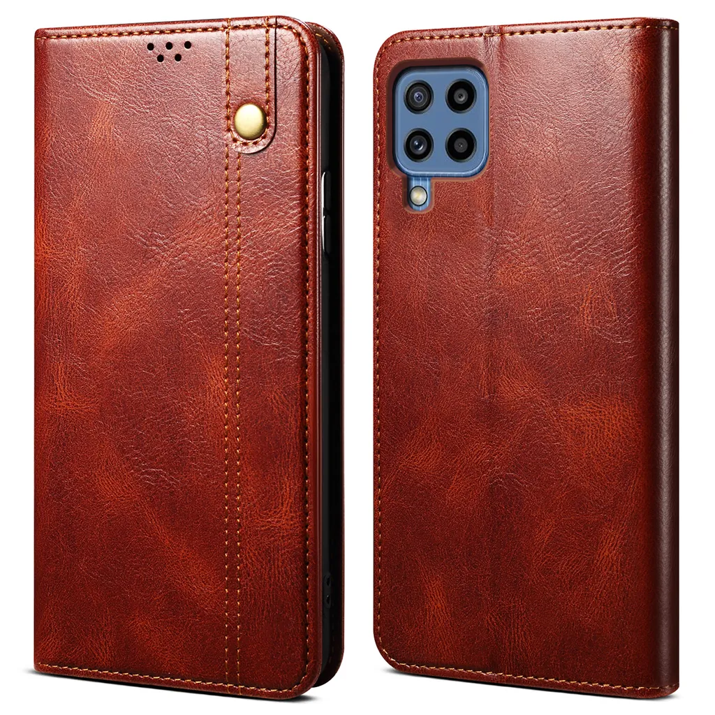 Cover Rossa Samsung M22 M32 A22 4G | Flip Case con Portafoglio e Stand