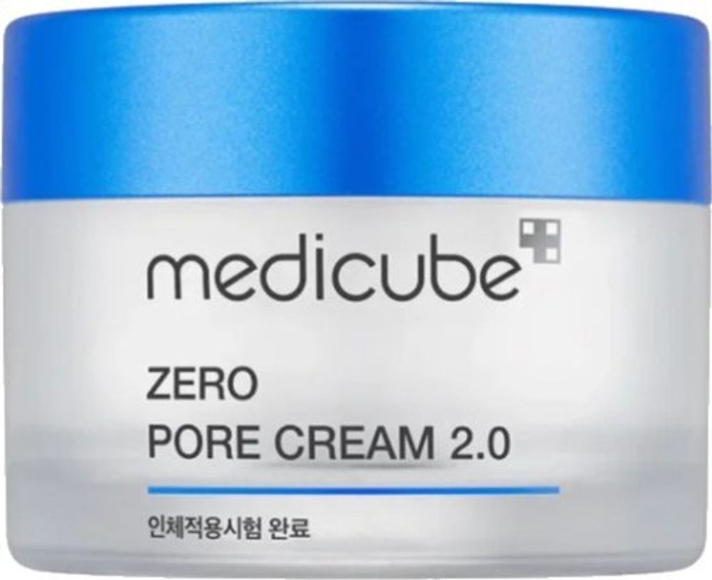 Medicube Zero Pore Cream 2.0 – Porenverfeinernde Gesichtscreme mit Glykolsäure, Panthenol & Hyaluronsäure für Mischhaut, fettige Haut, 50 ml