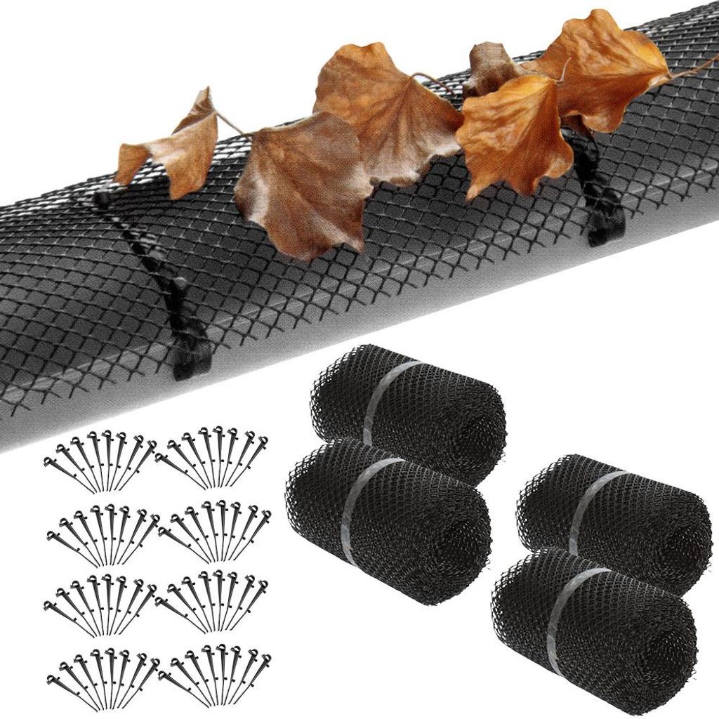 MONZANA® Protège-gouttière 28 mètres, comprenant 64 clips Image du produit 