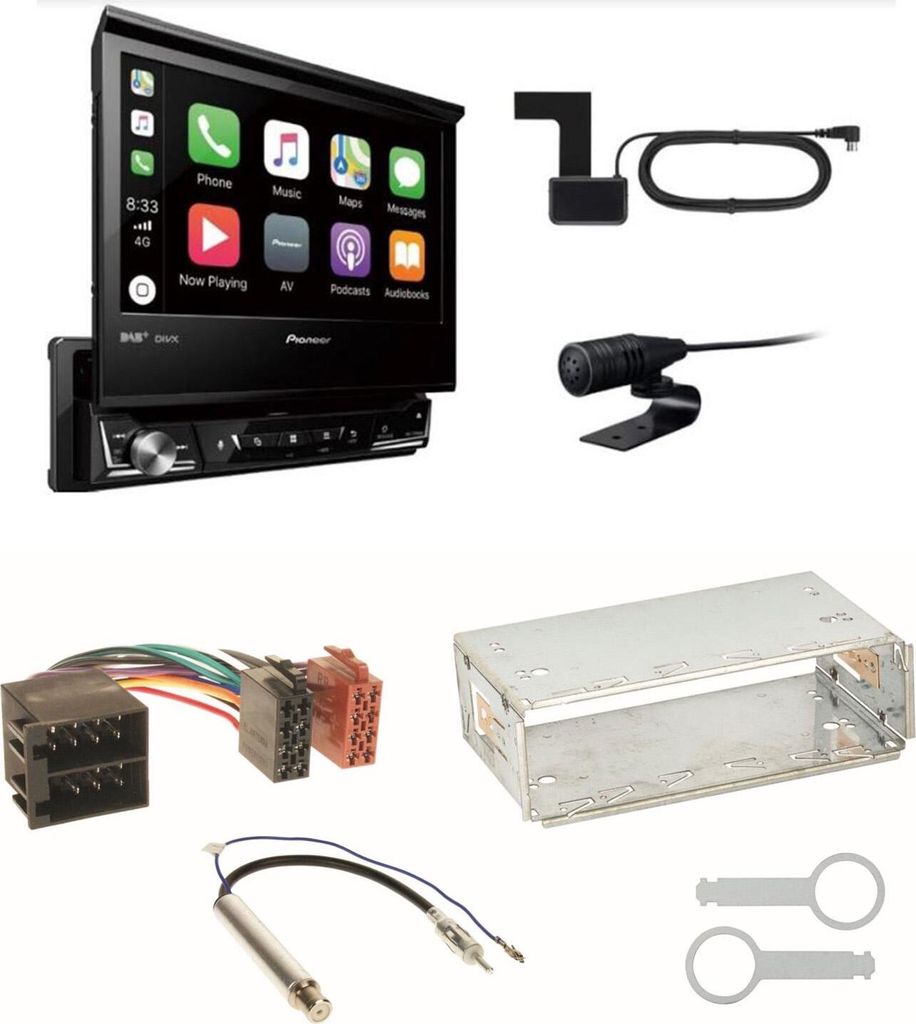 Pioneer AVH-Z7200DAB MP3 Digitalradio Einbauset für Seat Ibiza 6L Arosa Cordoba