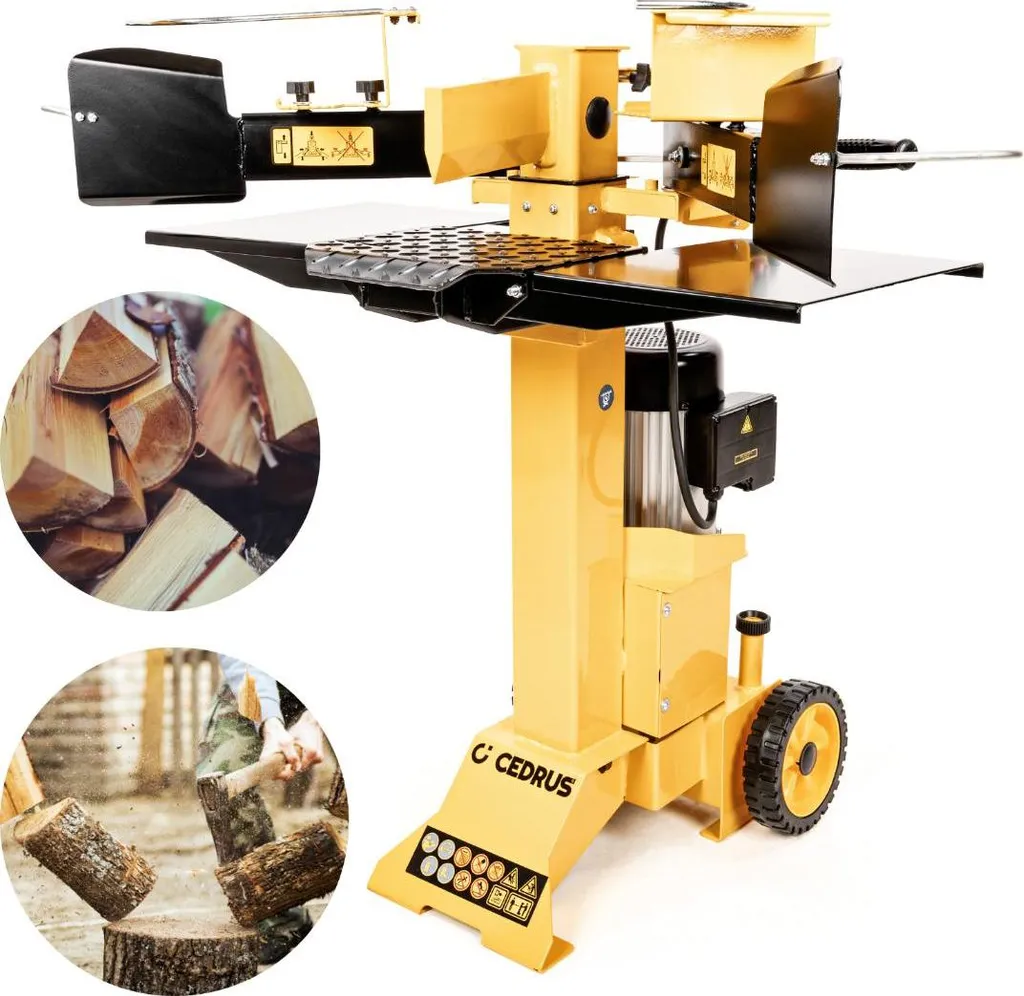 Fendeur de bois électrique vertical Cedrus LS06V avec pression de 7 tonnes