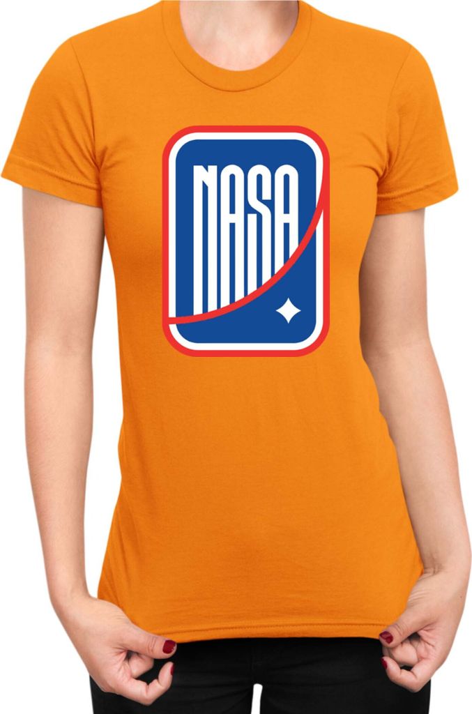 Damen T-Shirt Nasa Space Theme Nasa 007, Lady 2XL / Orange