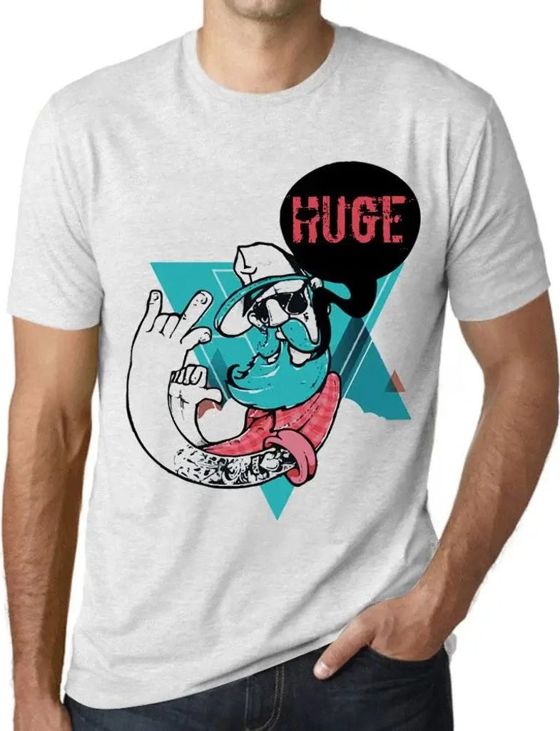 Herren Grafik T-Shirt Funky Opa riesig – Funky Grampa Huge – Öko-Verantwortlich Vintage Jahrgang Kurzarm Lustige Druck Geburtstag Geschenk Mann