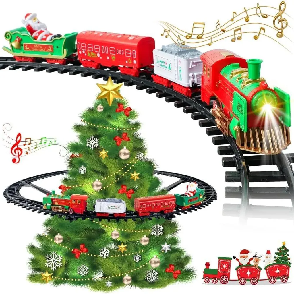 Circuit de train suspendu : gagnez de la place au pied du sapin de Noël