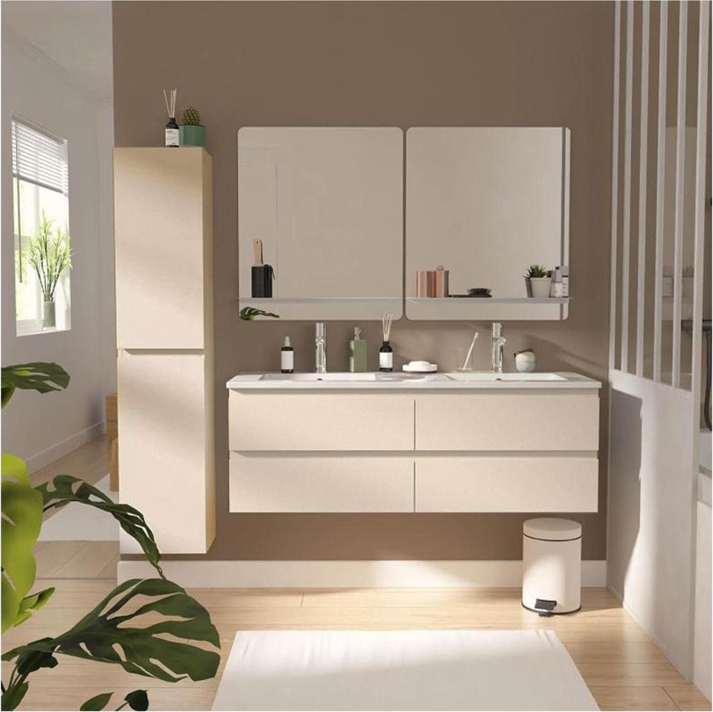 Mobile bagno doppio SORRENTO da 120 cm con piano in Immagine del prodotto 