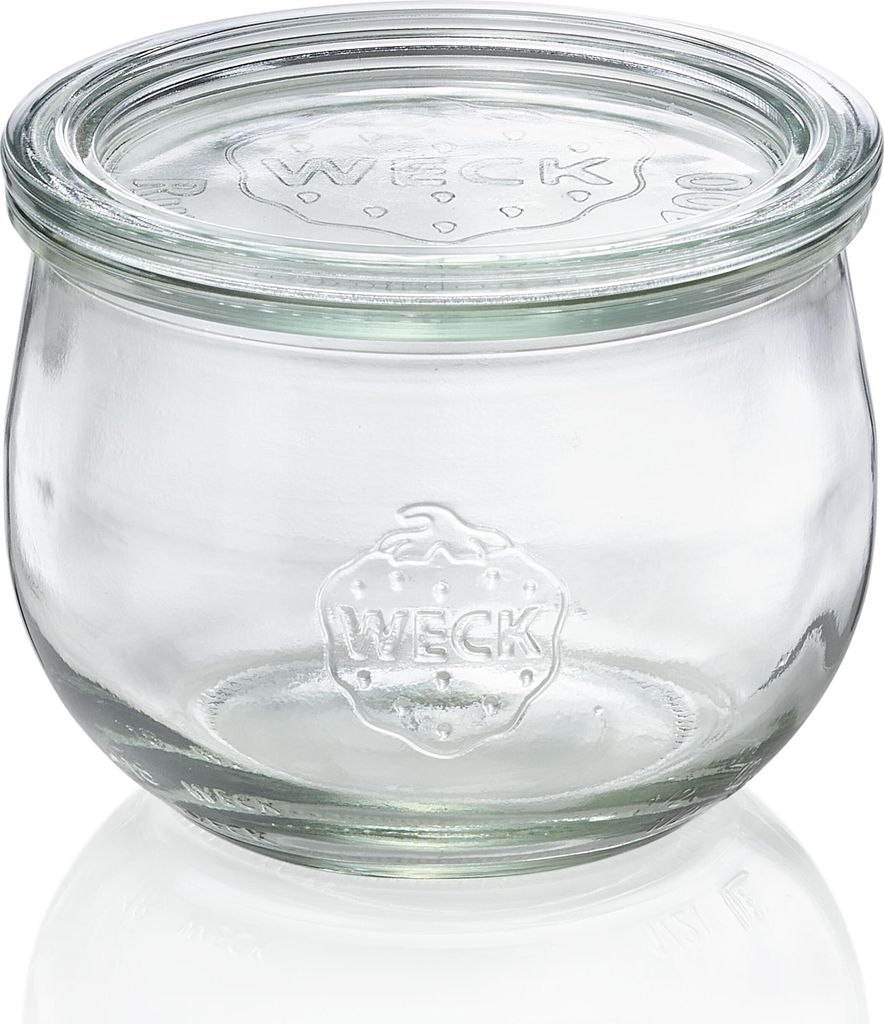6x Weck Glas Tulpenglas mit Deckel Tulip 580 ml Produktbild 