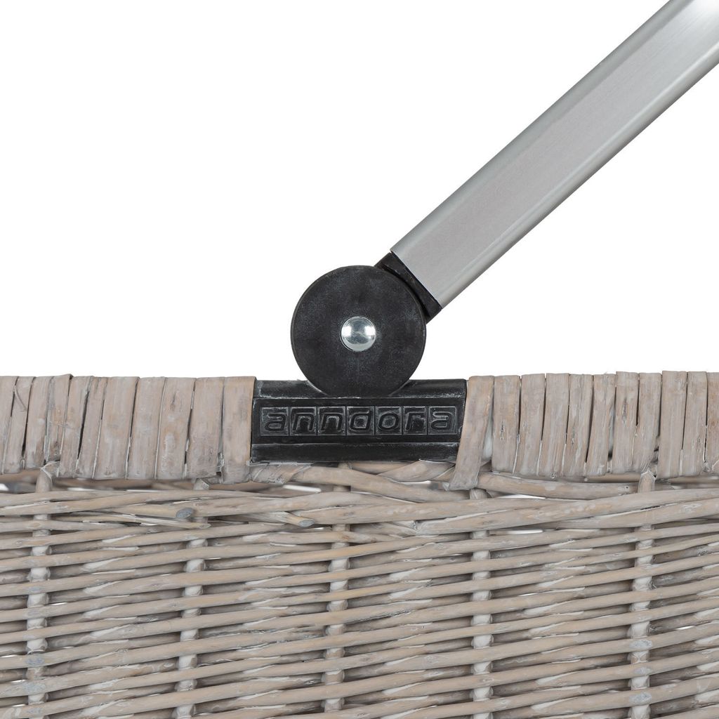 Weiden Einkaufskorb anndora im shabby style leicht kreidig Produktbild 7