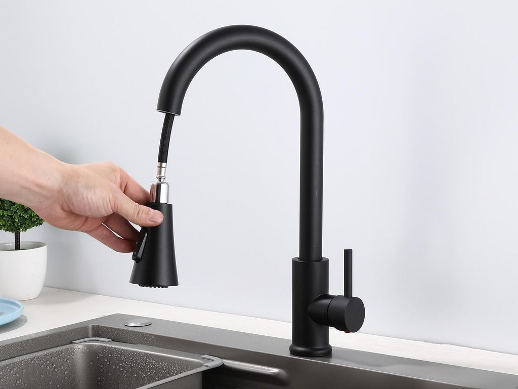 Küchenarmatur 360° Wasserhahn Küche Mischbatterie Spültisch Produktbild 