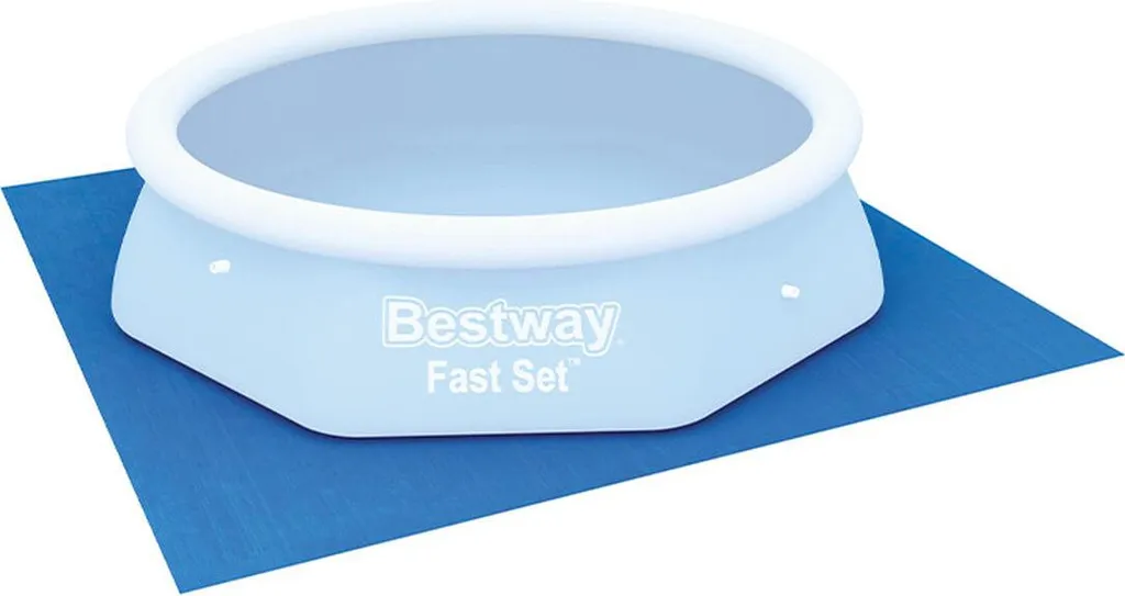 Bestway 58000 Tapis de Sol pour Piscine Hors Sol 274x274 cm Robuste