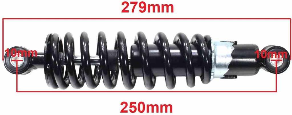 Atv-Hintenstütze 110/125 Öl Schwarz 250Mm Bri
