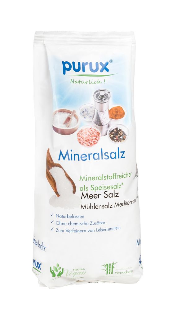 1 Kg Mediterranes 100% Meersalz Mühlensalz Mineralsalz Produktbild 