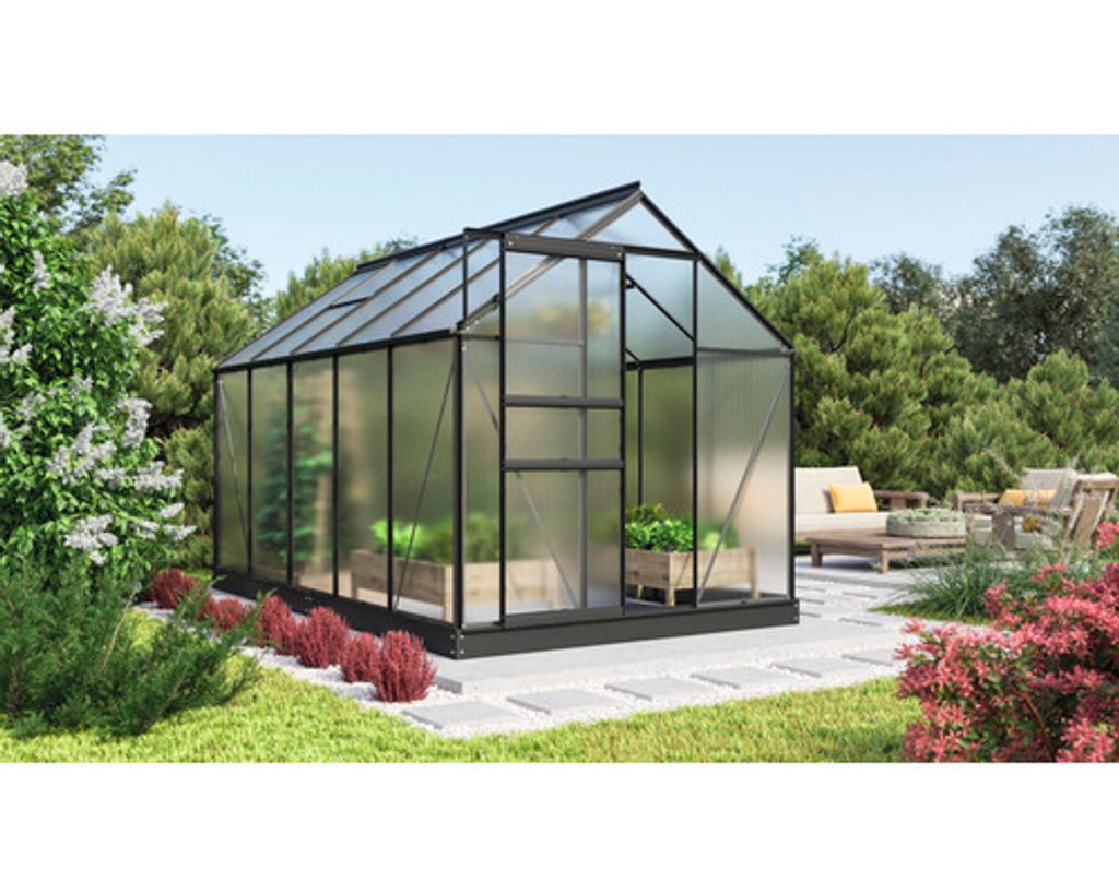 Vitavia Gewächshaus "Comet 6200" schwarz 6,2 m² 4 mm HKP