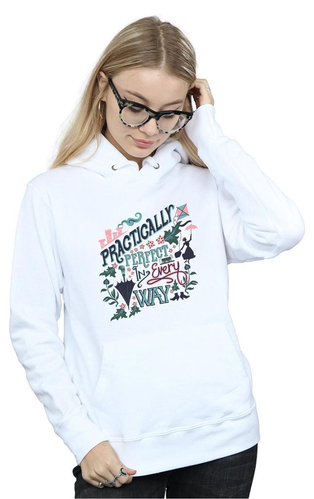 Mary Poppins - "Practically" Kapuzenpullover für Herren BI2128 (XXL) (Weiß)