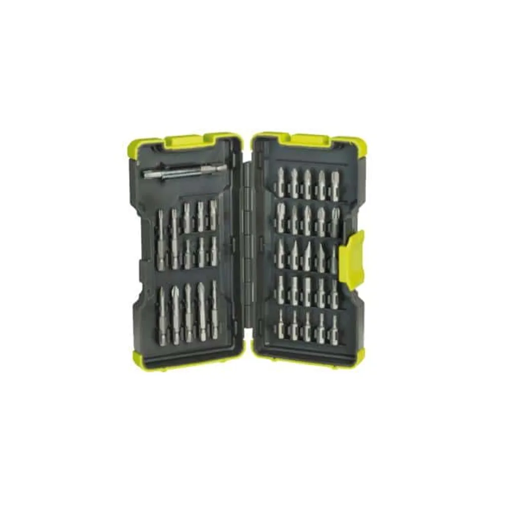 Ryobi RAK40SD Kit 40 Embouts de Vissage Anti-dérapage Porte-embout 1/4"