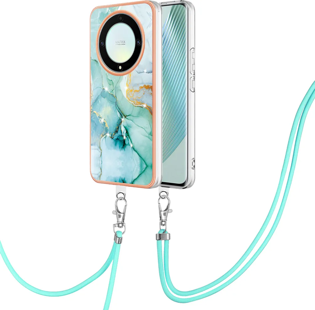 Custodia Honor Magic5 Lite con Laccio Regolabile Verde - TPU Morbido