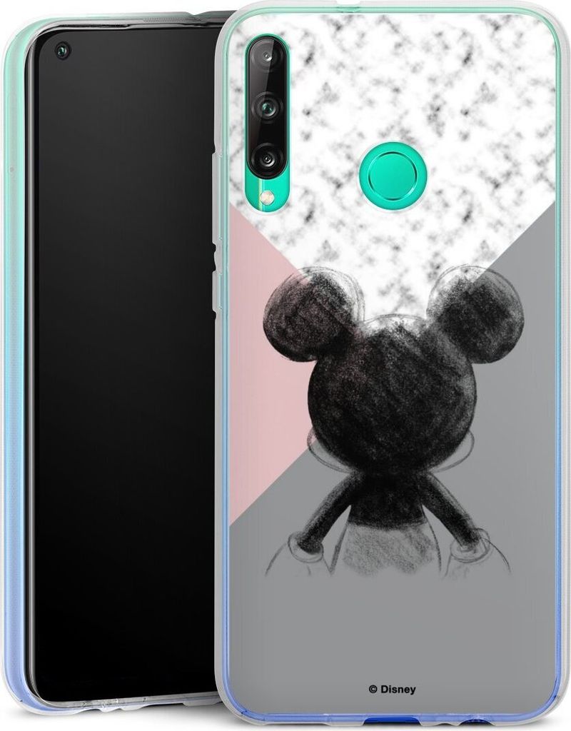 DeinDesign Handyhülle für Huawei P40 Lite E Silikon Hülle Case Smartphone Schutzhülle Disney Marmor Mickey Mouse