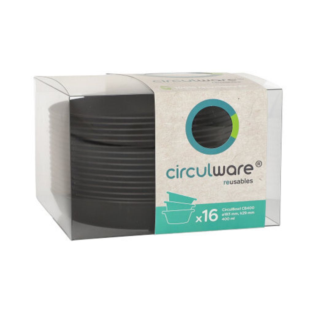 64 Haval Circulware by Haval Mehrweg-Schalen Mix & Match rund 400 ml Ø 18,3 cm, 2,9 cm schwarz 97017