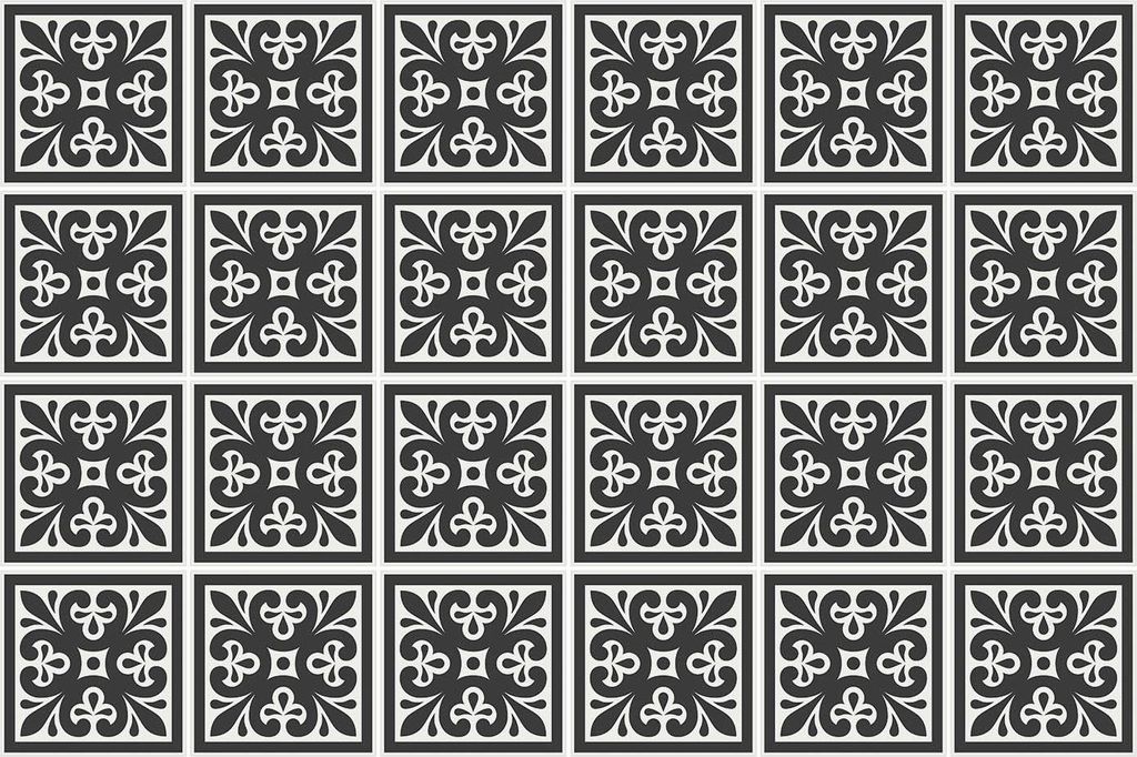 Fliesenaufkleber 15x15 cm – 24 Stück – Selbstklebend – Wasserfest – Pflegeleicht – Hitzebeständig – Für Küche & Bad – Minimalisti...