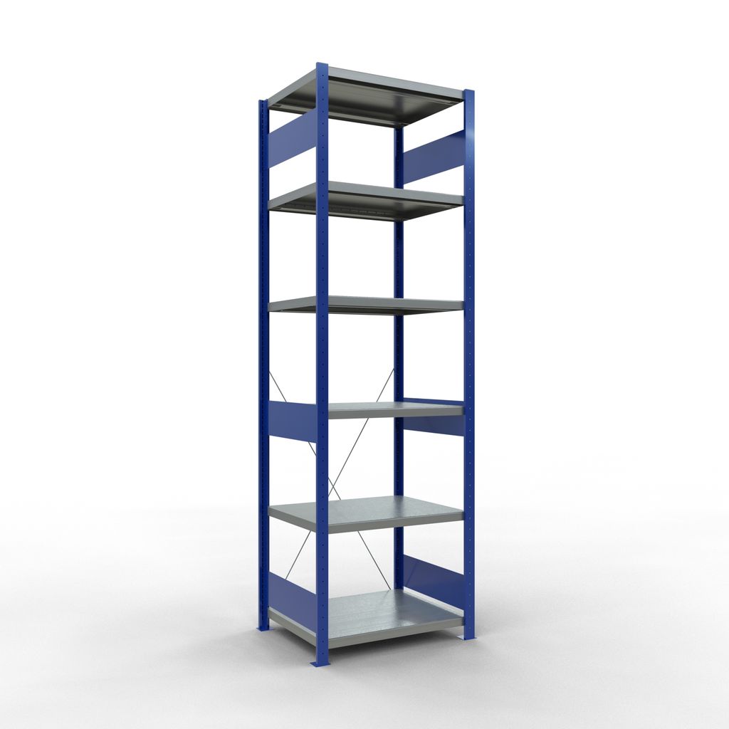 Stecksystem Grundregal - 2500x 750x600 mm, Typ 250 kg